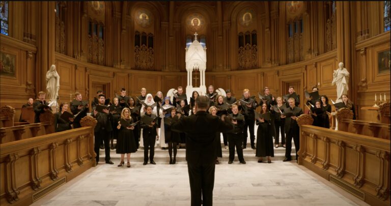 Choir singing "Jubilate Deo" composed by Massimo Scapin