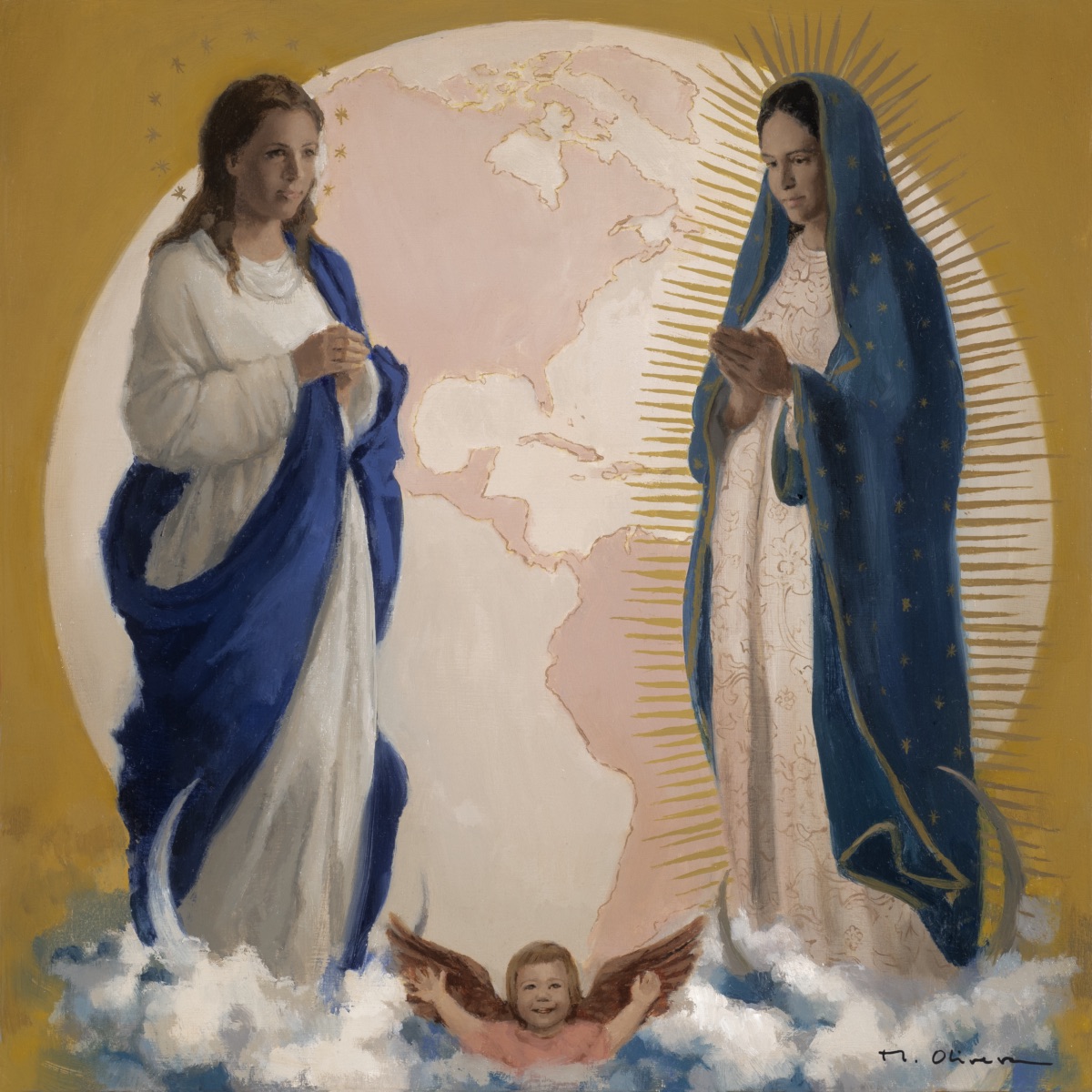 Mass of the Americas commissioned painting by Matilde Olivera