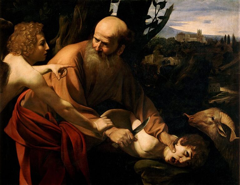 935px-Sacrifice_of_Isaac-Caravaggio_(Uffizi)